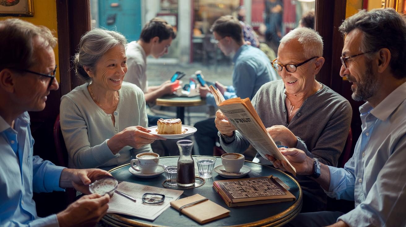 People in their 60s and 70s who keep these old-school habits report higher happiness than tech-focused younger adults